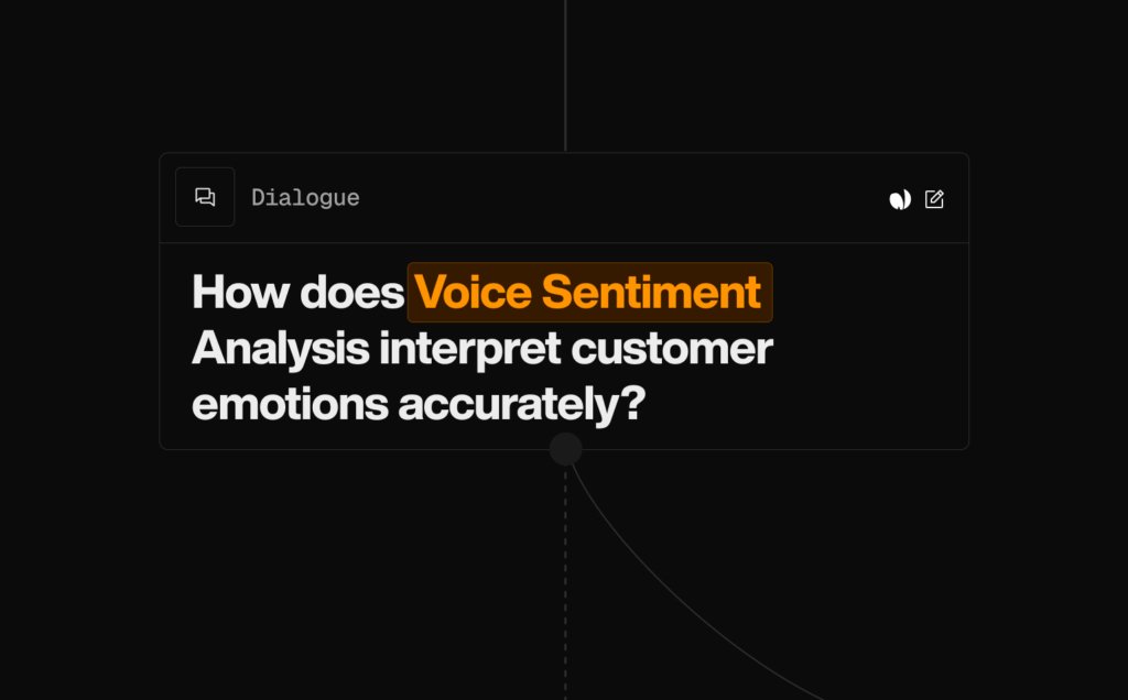 How does Voice Sentiment Analysis interpret customer emotions accurately?