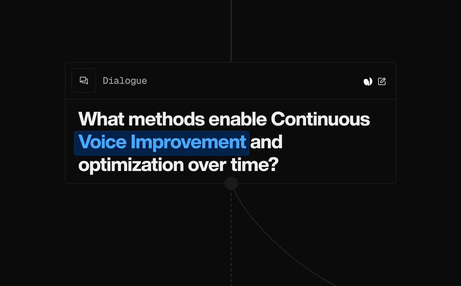 What methods enable Continuous Voice Improvement and optimization over time?