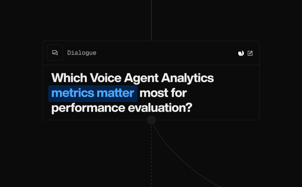 Which Voice Agent Analytics metrics matter most for performance evaluation?