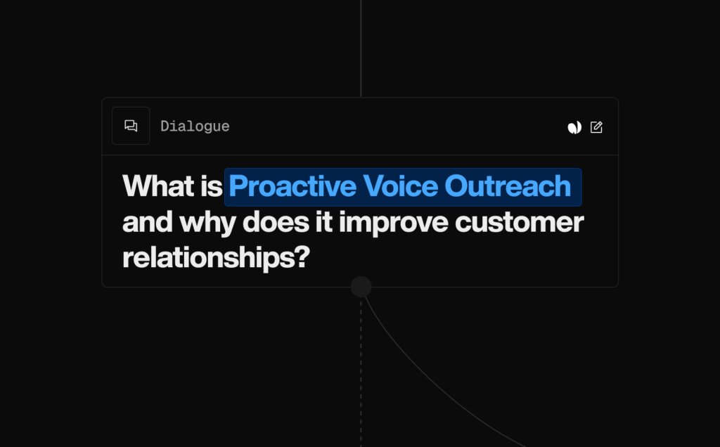 What is Proactive Voice Outreach and why does it improve customer relationships?